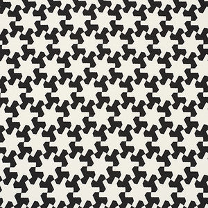 Setareh Ii Black 176611 by Schumacher Designer Fabric
