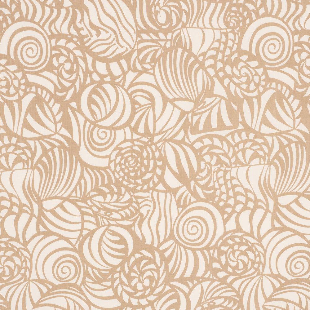 Seashells Sand 176680 by Schumacher Designer Fabric ESSENTIALS: INDOOR/OUTDOOR PRINTS & WOVENS See Sample UNITED STATES OF AMERICA - </p><p>Repeat: Horizontal: 26 3/4" (68CM) and Vertical: 38" (97CM) 54" (137CM) - Swanky Fabrics -