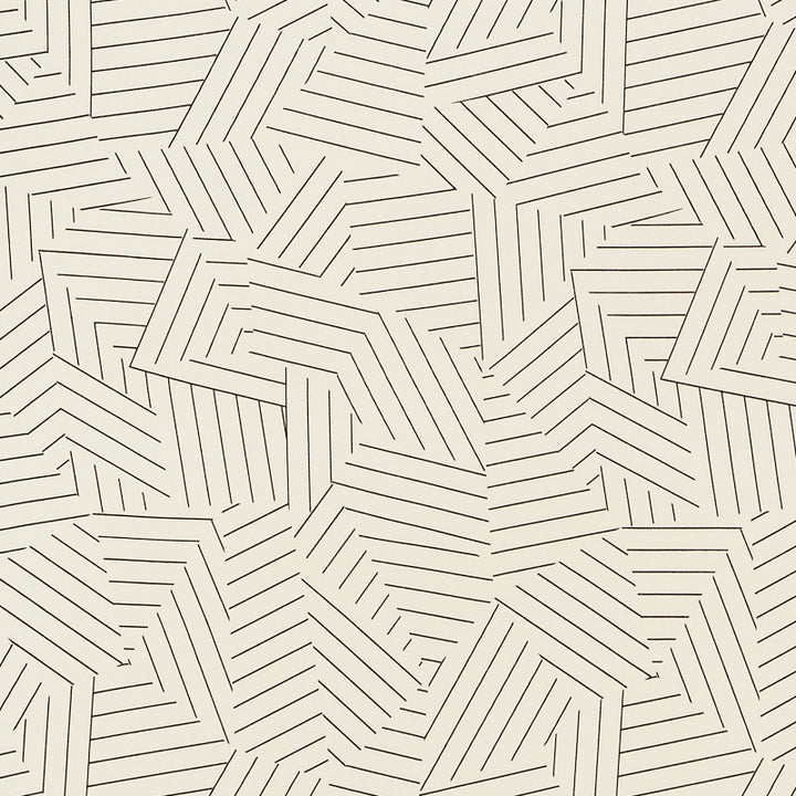 Deconstructed Stripe II Black 176700 by Schumacher Designer Fabric Indooroutdoor-Prints-Wovens 100% Acrylic - Horizontal: - and Vertical: 18 54 - Swanky Fabrics -