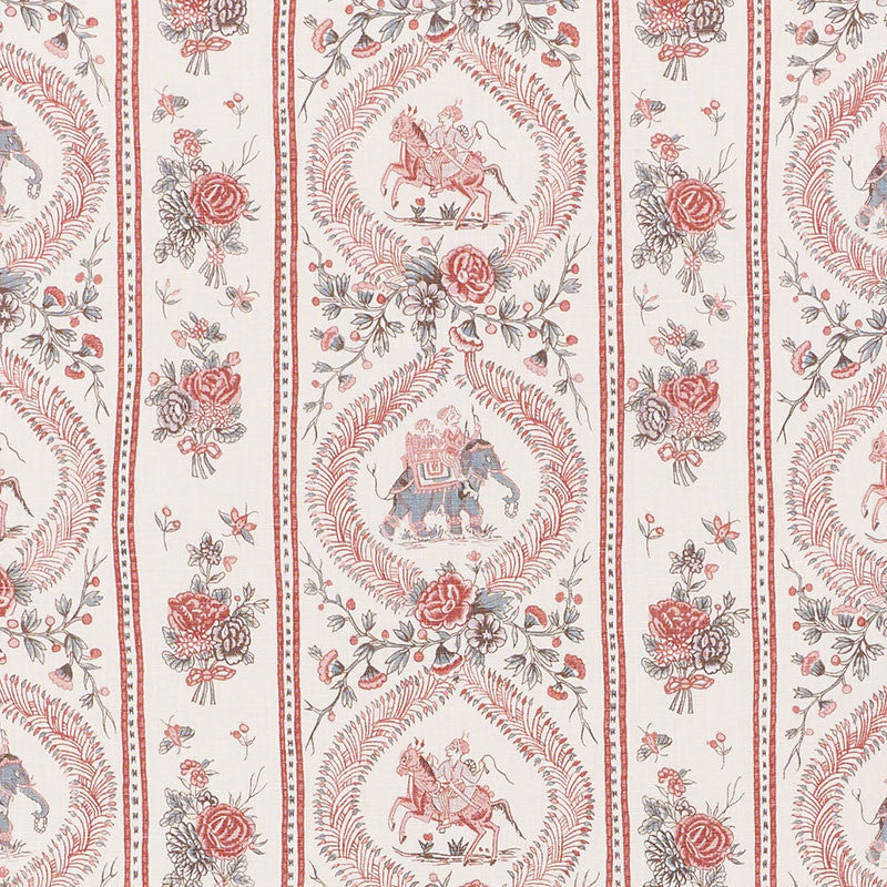 Kandula Multi 176800 by Schumacher Fabric Schumacher Fabric Kandula Multi 176800Fabric LINEN 100% THAILAND </p><p>Repeat: H: HORZ. 18" (46CM) , V: VERT. 12" (30CM) 54.75 - Fabric Carolina -