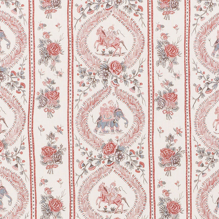 Kandula Multi 176800 by Schumacher Designer Fabric SCHUMACHER CLASSICS II See Sample THAILAND - </p><p>Repeat: Horizontal: 18" (46CM) and Vertical: 12" (30CM) 54 3/4" (140CM) - Swanky Fabrics -