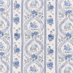 Kandula Blues 176801 by Schumacher Designer Fabric
