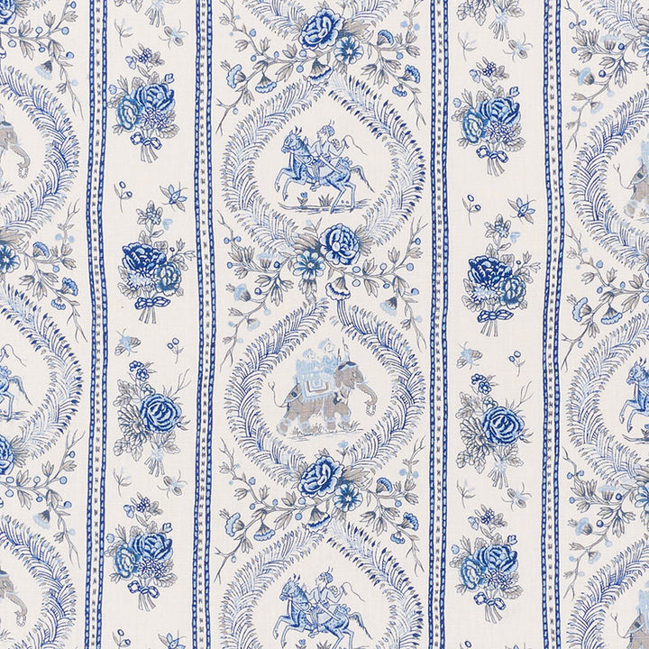 Kandula Blues 176801 by Schumacher Fabric Schumacher Fabric Kandula Blues 176801Fabric LINEN 100% THAILAND </p><p>Repeat: H: HORZ. 18" (46CM) , V: VERT. 12" (30CM) 54.75 - Fabric Carolina -