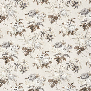 Cecil Chintz Grisaille 176810 by Schumacher Designer Fabric
