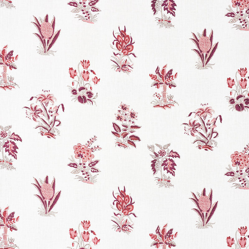 Bunny Aubergine 176830 by Schumacher Designer Fabric VOGUE LIVING LINEN 100% THAILAND </p><p>Repeat: Horizontal: 18" (46CM) and Vertical: 18" (46CM) 54 - Swanky Fabrics -