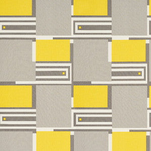 Design 101 Grey & Yellow 176860 by Schumacher Designer Fabric