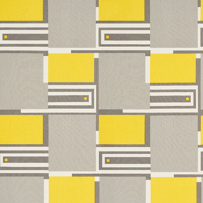 Design 101 Grey & Yellow 176860 by Schumacher Fabric Schumacher Fabric Design 101 Grey & Yellow 176860Fabric </p><p>Repeat: H: , V: - Fabric Carolina -
