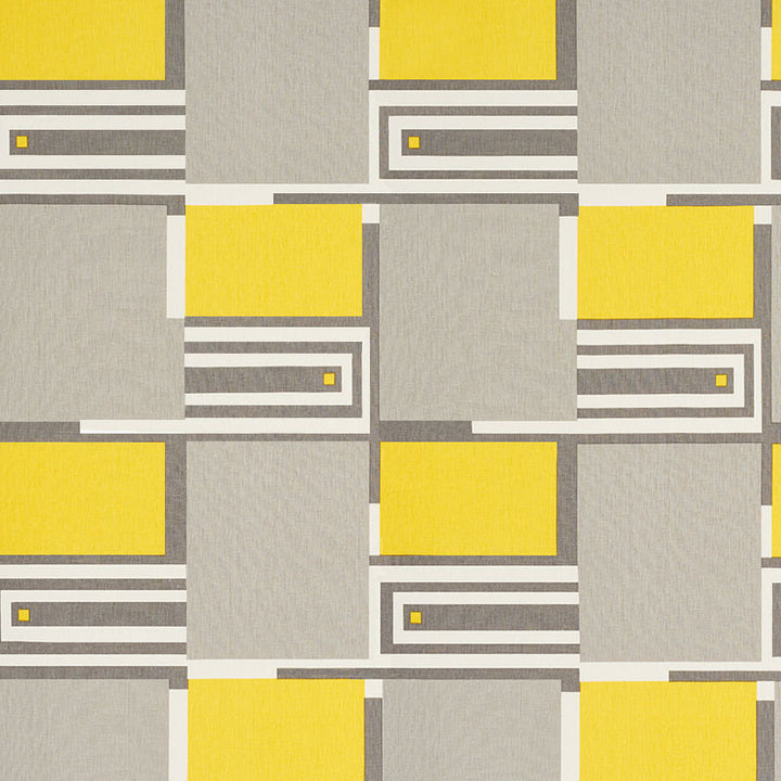 Design 101 Grey & Yellow 176860 by Schumacher Fabric Schumacher Fabric Design 101 Grey & Yellow 176860Fabric </p><p>Repeat: H: , V: - Fabric Carolina -