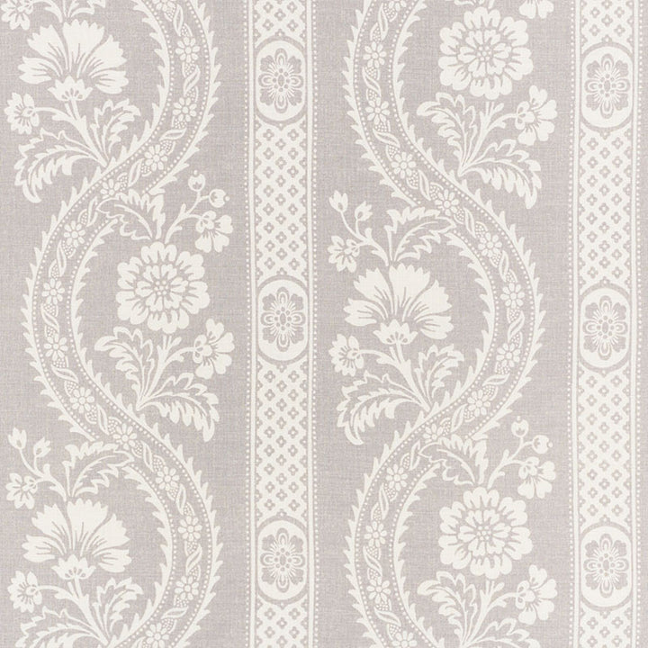 Versailles Grey 176951 by Schumacher Designer Fabric FRENCH REVOLUTION LINEN 90% NYLON 10% UNITED KINGDOM MARTINDALE 20,000 </p><p>Repeat: Horizontal: 27 1/4" (69CM) and Vertical: 20 1/2" (52CM) 54.5 - Swanky Fabrics -