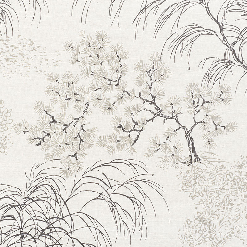 Mori Neutral 177021 by Schumacher Designer Fabric MINGEI LINEN 55% COTTON 45% CHINA WYZENBEEK 15,000 </p><p>Repeat: Horizontal: 53 1/2" (136CM) and Vertical: 35 1/2" (90CM) 53.5 - Swanky Fabrics -