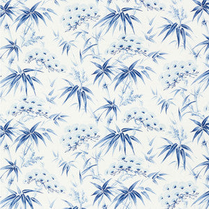 Arita Floral Porcelain 177040 by Schumacher Designer Fabric