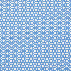 Queen B French Blue 177076 by Schumacher Designer Fabric