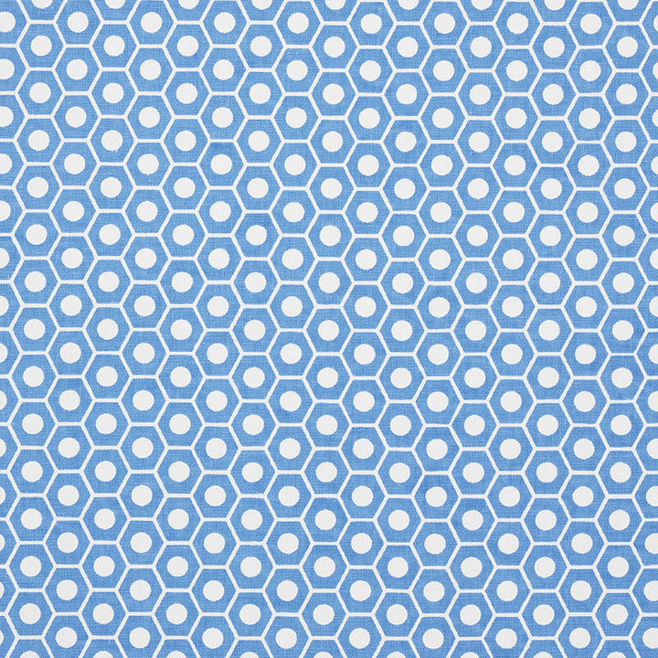Queen B French Blue 177076 by Schumacher Fabric Schumacher Fabric Queen B French Blue 177076Fabric COTTON DUCK 100% TURKEY </p><p>Repeat: H: HORZ. 1 1/4" (3CM) , V: VERT. 3/4" (2CM) 54 - Fabric Carolina -