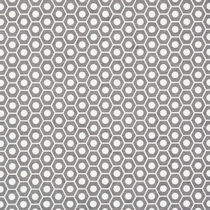 Queen B Grey 177077 by Schumacher Designer Fabric