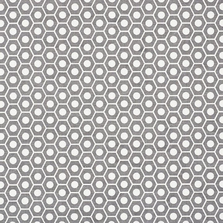 Queen B Grey 177077 by Schumacher Fabric Schumacher Fabric Queen B Grey 177077Fabric COTTON DUCK 100% TURKEY </p><p>Repeat: H: HORZ. 1 1/4" (3CM) , V: VERT. 3/4" (2CM) 54 - Fabric Carolina -