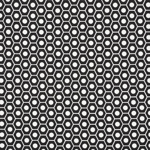 Queen B Black 177078 by Schumacher Designer Fabric