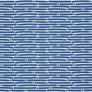 Dot Dash Navy 177101 by Schumacher Designer Fabric