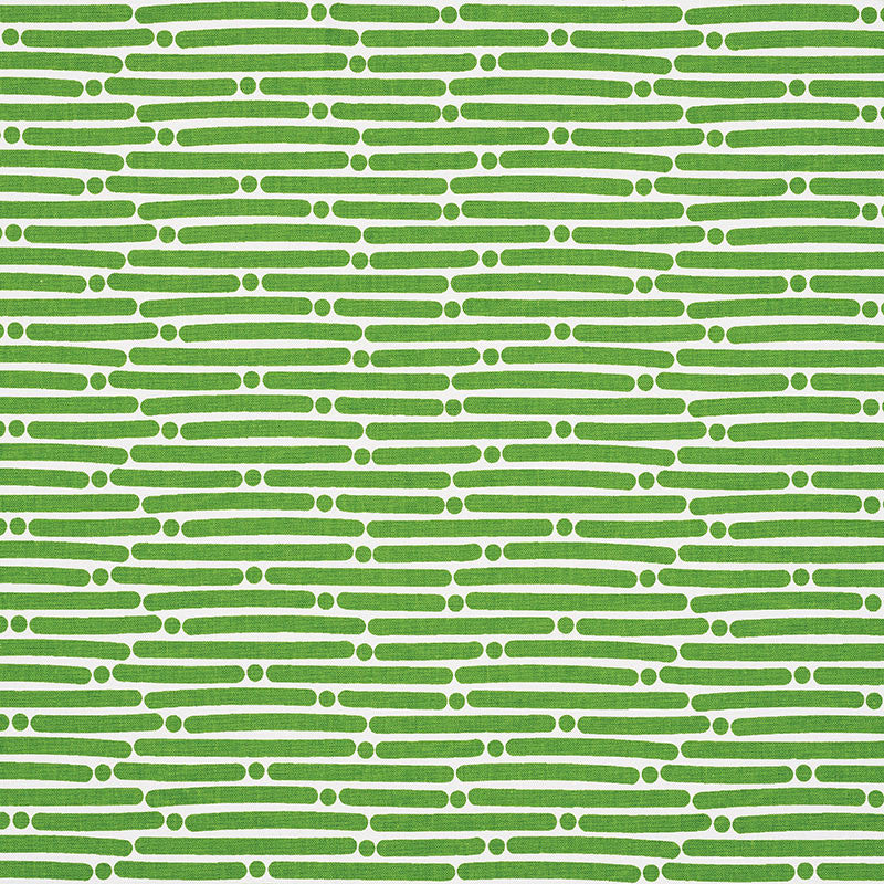 Dot Dash Green 177102 by Schumacher Fabric Schumacher Fabric Dot Dash Green 177102Fabric COTTON DUCK 100% TURKEY </p><p>Repeat: H: HORZ. 9" (23CM) , V: VERT. 1 1/2" (4CM) 53.75 - Fabric Carolina -