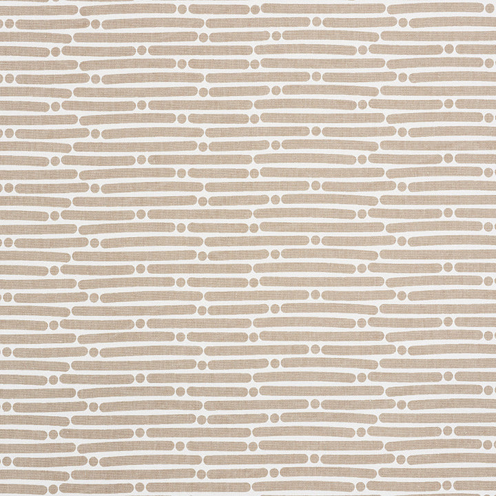 Dot Dash Sand 177103 by Schumacher Designer Fabric Prints-By-Studio-Bon 100% Cotton - Horizontal: 9 and Vertical: 1.5 53.75 - Swanky Fabrics -
