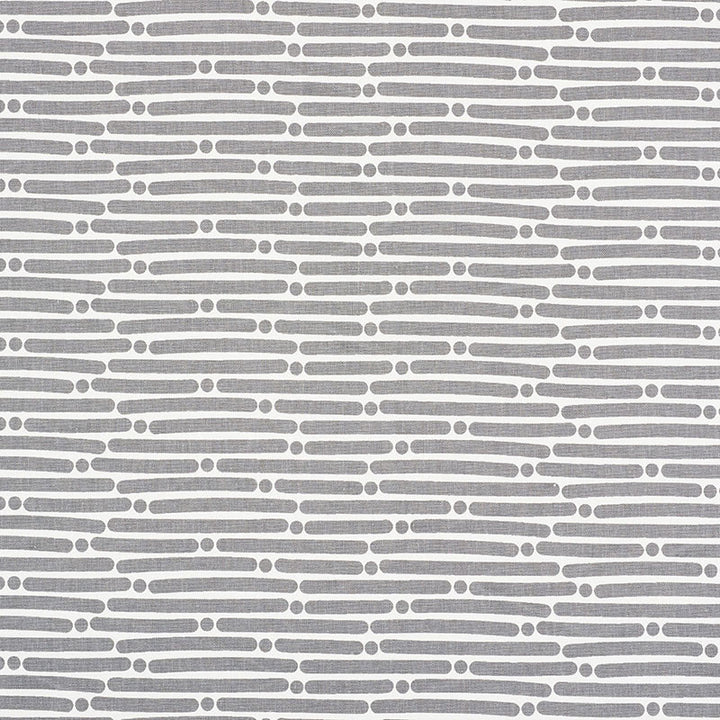 Dot Dash Grey 177104 by Schumacher Fabric Schumacher Fabric Dot Dash Grey 177104Fabric COTTON DUCK 100% TURKEY </p><p>Repeat: H: HORZ. 9" (23CM) , V: VERT. 1 1/2" (4CM) 53.75 - Fabric Carolina -