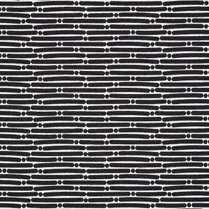 Dot Dash Black 177105 by Schumacher Designer Fabric