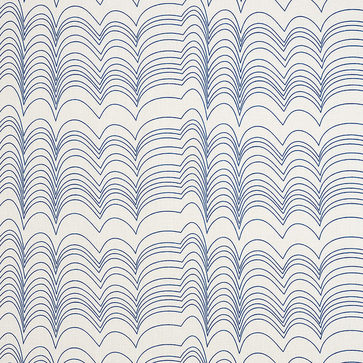 Richter Blue 177110 by Schumacher Designer Fabric Prints-By-Studio-Bon 55% Linen, 45% Cotton - Horizontal: 10.75 and Vertical: 6.75 54 - Swanky Fabrics -
