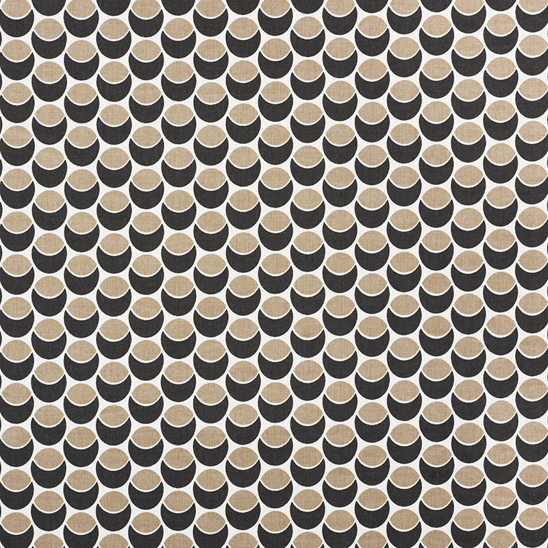 Buds Black & Sand 177151 by Schumacher Designer Fabric Prints-By-Studio-Bon 100% Cotton - Horizontal: 2.5 and Vertical: 1.5 54 - Swanky Fabrics -