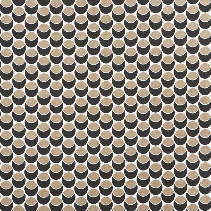 Buds Black & Sand 177151 by Schumacher Designer Fabric Prints-By-Studio-Bon 100% Cotton - Horizontal: 2.5 and Vertical: 1.5 54 - Swanky Fabrics -