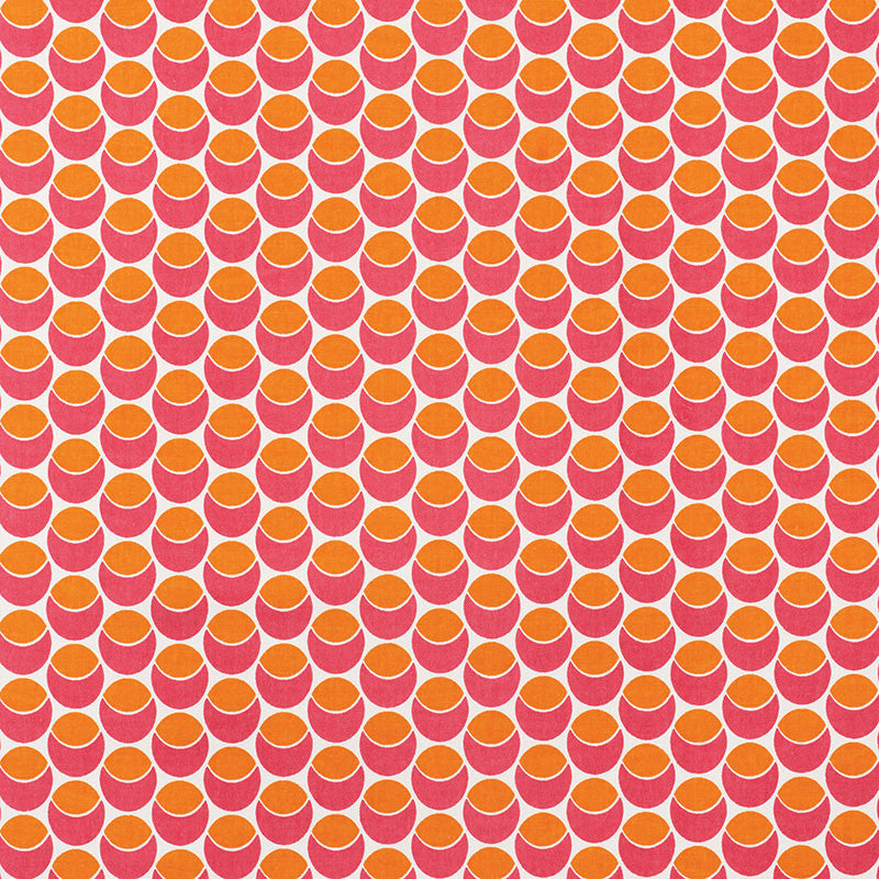 Buds Pink & Orange 177153 by Schumacher Designer Fabric PRINTS BY STUDIO BON COTTON 100% TURKEY </p><p>Repeat: Horizontal: 2 1/2" (6CM) and Vertical: 1 1/2" (4CM) 54 - Swanky Fabrics -