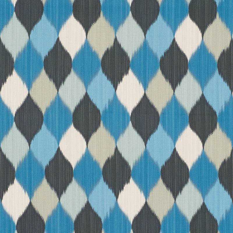 Harlequin Peacock 177162 by Schumacher Designer Fabric Miles-Redd 100% Cotton Martindale 20,000 Horizontal: 9 and Vertical: 8.5 54 - Swanky Fabrics -