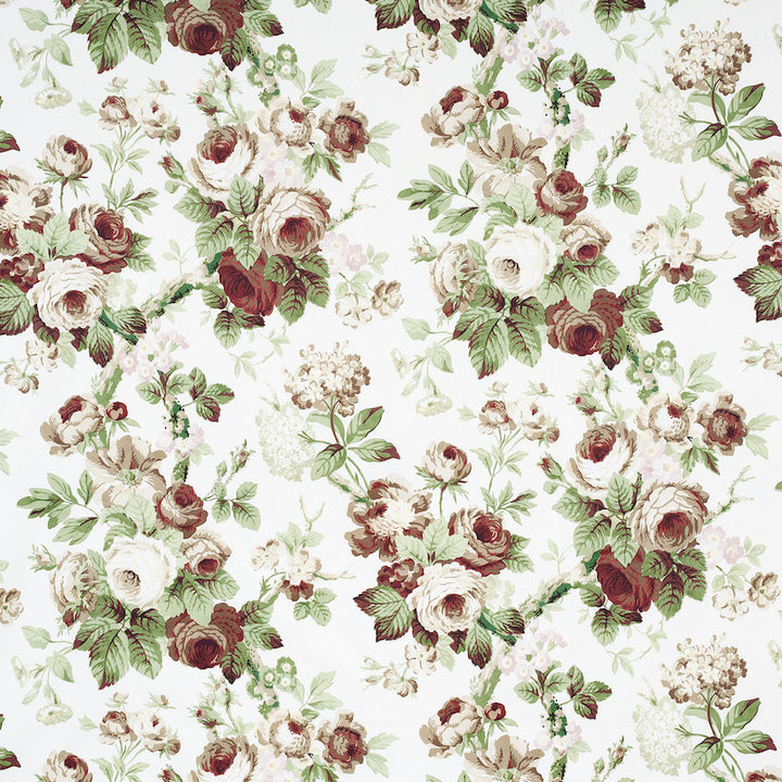 Nancy Grisaille 177201 by Schumacher Designer Fabric VOGUE LIVING COTTON 100% FRANCE </p><p>Repeat: Horizontal: 25" (64CM) and Vertical: 41" (104CM) 52.5 - Swanky Fabrics -