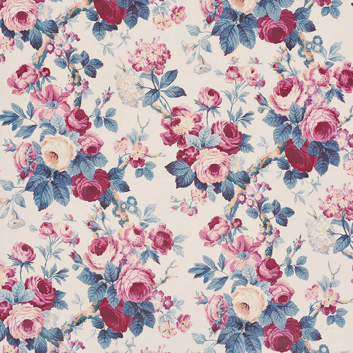 Nancy Hamish 177202 by Schumacher Designer Fabric VOGUE LIVING See Sample FRANCE - </p><p>Repeat: Horizontal: 25" (64CM) and Vertical: 41" (104CM) 52 1/2" (136CM) - Swanky Fabrics -