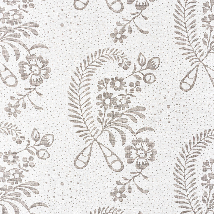 Millicent Grisaille 177210 by Schumacher Designer Fabric VOGUE LIVING See Sample THAILAND MEDIUM DUTY </p><p>Repeat: Horizontal: 13 1/4" (34CM) and Vertical: 10 1/8" (26CM) 54" (137CM) - Swanky Fabrics -