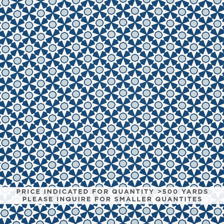 Serendipity Contract Blue 177261 by Schumacher Designer Fabric CONTRACT COLLECTION See Sample UNITED STATES OF AMERICA MEDIUM DUTY </p><p>Repeat: Horizontal: 1 3/4" (4CM) and Vertical: 1 3/4" (4CM) 54 1/4" (138 CM) - Swanky Fabrics -