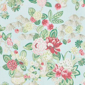 Bouquet Chinois Sky 177292 by Schumacher Designer Fabric