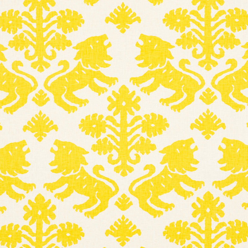 Regalia Yellow 177301 by Schumacher Fabric Schumacher Fabric Regalia Yellow 177301Fabric LINEN 55% UNITED STATES OF AMERICA </p><p>Repeat: H: HORZ. 18" (46CM) , V: VERT. 22 1/4" (57CM) 53.5 - Fabric Carolina -