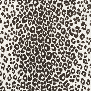 Iconic Leopard Indoor/Outdoor Graphite 177324 by Schumacher Designer Fabric