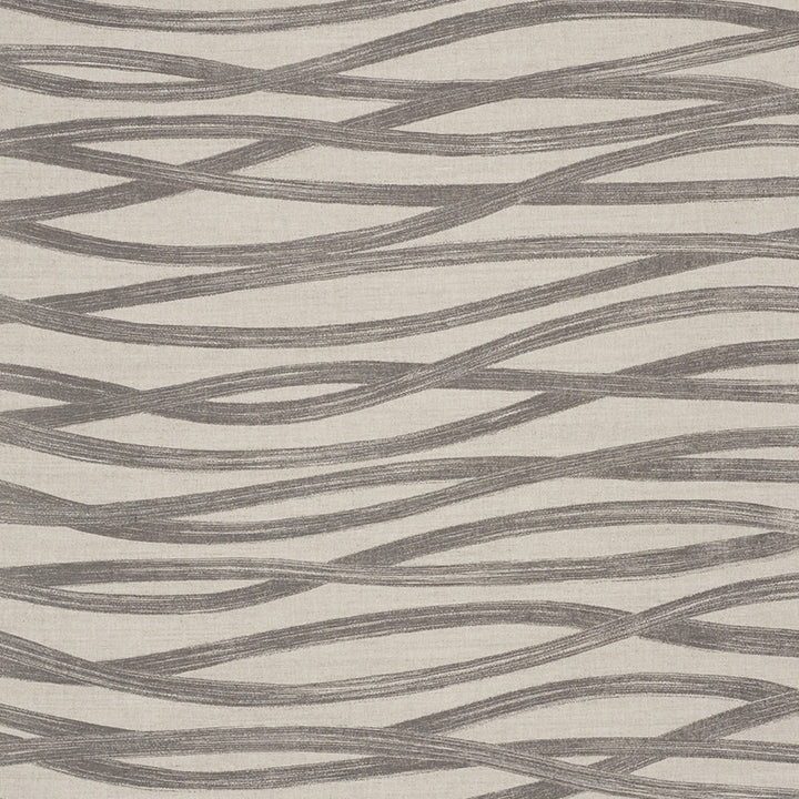 Brushstrokes Charcoal 177340 by Schumacher Designer Fabric Au-Naturel 52% Linen, 48% Cotton - Horizontal: 53.75 and Vertical: 24 53.75 - Swanky Fabrics -