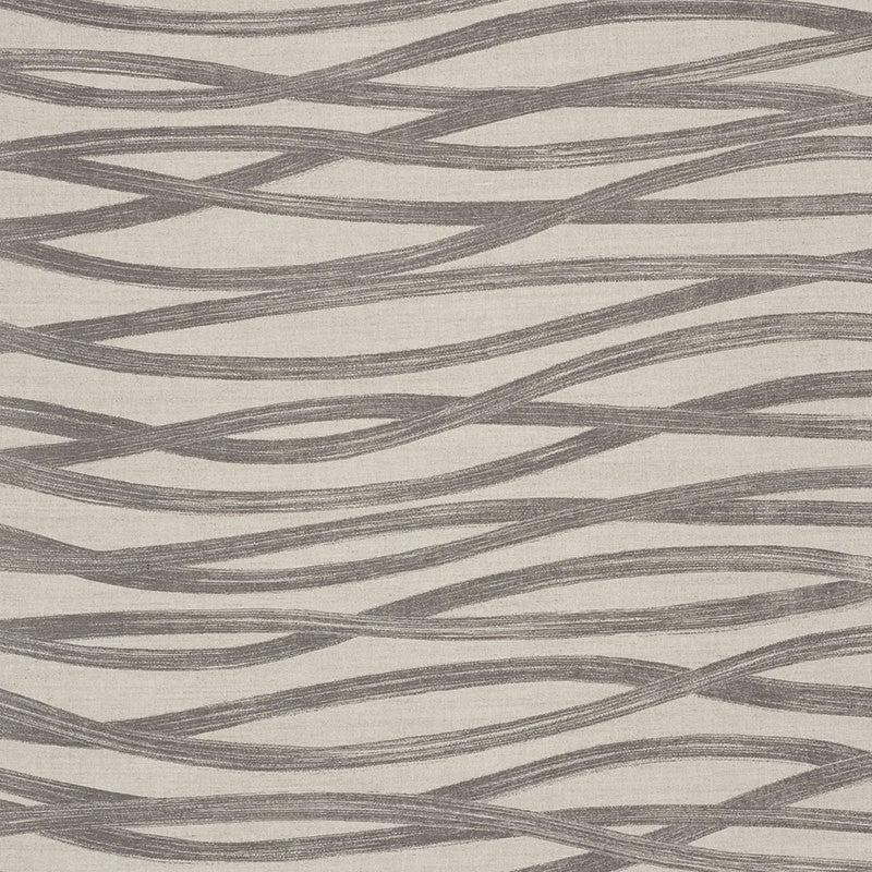 Brushstrokes Charcoal 177340 by Schumacher Designer Fabric NATURA LINEN 52% COTTON 48% UNITED STATES OF AMERICA </p><p>Repeat: Horizontal: 53 3/4" (137CM) and Vertical: 24" (61CM) 53.75 - Swanky Fabrics -