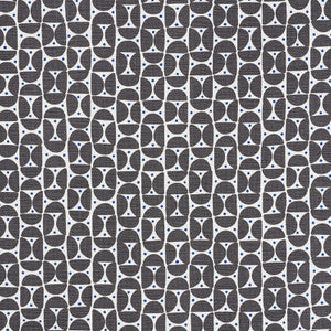 Mezza Luna Black 177360 by Schumacher Designer Fabric