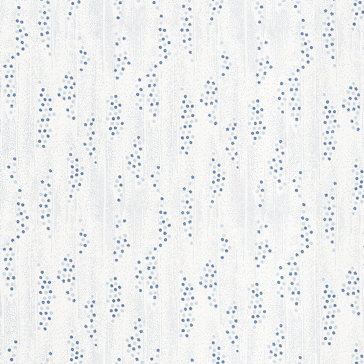 Taki Floral Porcelain 177431 by Schumacher Designer Fabric Mingei 100% Linen Wyzenbeek 15,000 Horizontal: 9.25 and Vertical: 12 54 - Swanky Fabrics -