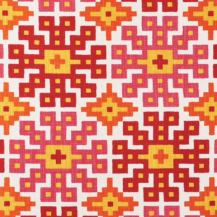 Palmetto Print Tropical 177453 by Schumacher Designer Fabric HAPPY TOGETHER COTTON 100% ISRAEL WYZENBEEK 15,000 </p><p>Repeat: Horizontal: 26 3/4" (68CM) and Vertical: 25 1/4" (64CM) 54 - Swanky Fabrics -