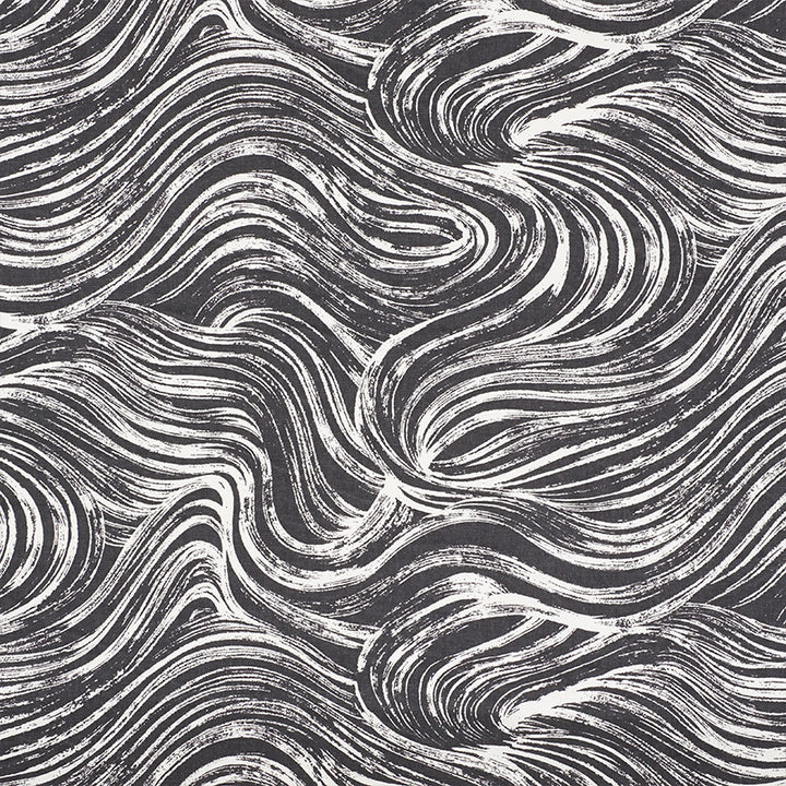 Shio Carbon 177493 by Schumacher Designer Fabric Mingei 100% Cotton Wyzenbeek 15,000 Horizontal: 36 and Vertical: 18 54.25 - Swanky Fabrics -