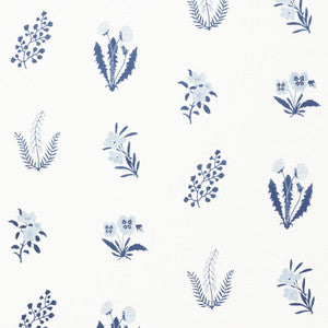 Hilary Blues 177511 by Schumacher Designer Fabric