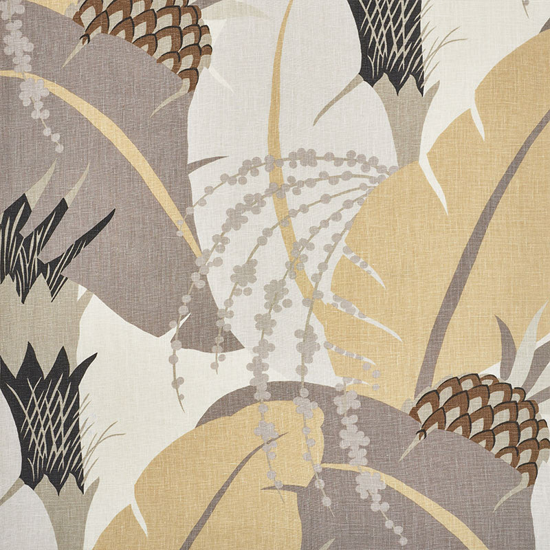 Ananas Neutral 177542 by Schumacher Fabric Schumacher Fabric Ananas Neutral 177542Fabric LINEN 100% THAILAND </p><p>Repeat: H: HORZ. 26 1/2" (67CM) , V: VERT. 31 1/2" (80CM) 53 - Fabric Carolina -