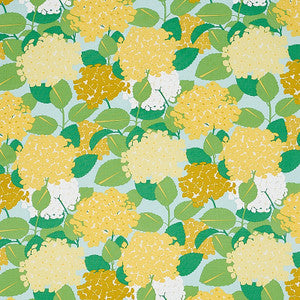Hydrangea Yellow 177581 by Schumacher Designer Fabric
