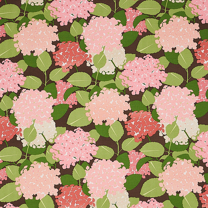 Hydrangea Pink 177582 by Schumacher Designer Fabric SIGNATURE SCHUMACHER LINEN 52% COTTON 48% UNITED KINGDOM </p><p>Repeat: Horizontal: 14" (36CM) and Vertical: 20" (51CM) 56 - Swanky Fabrics -
