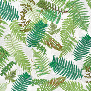 Fernarium Green & Ivory 177590 by Schumacher Designer Fabric