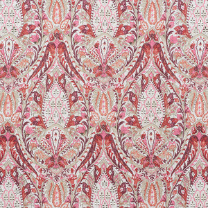 Layla Paisley Plum & Pink 177672 by Schumacher Designer Fabric