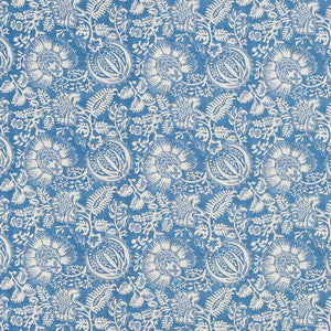 Pomegranate Print Indigo 177690 by Schumacher Designer Fabric